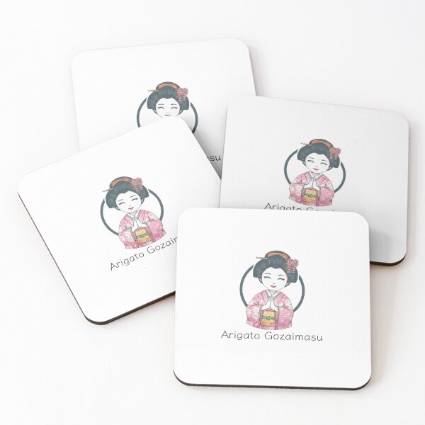 Item preview, Smiling Kimono Girl: Japanese Gratitude Art designed and sold by Kokeshidreams.