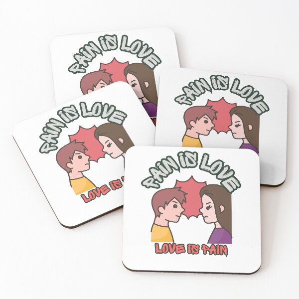 Item preview, Pain Is Love Love Is Pain | Arguing Couple designed and sold by SolSel ⭐⭐⭐⭐⭐.