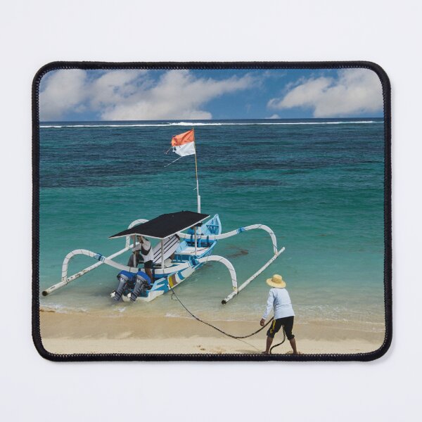 Item preview, Sailor preparing his craft at Nusa Dua, Bali,Indonesia designed and sold by photoart1854.