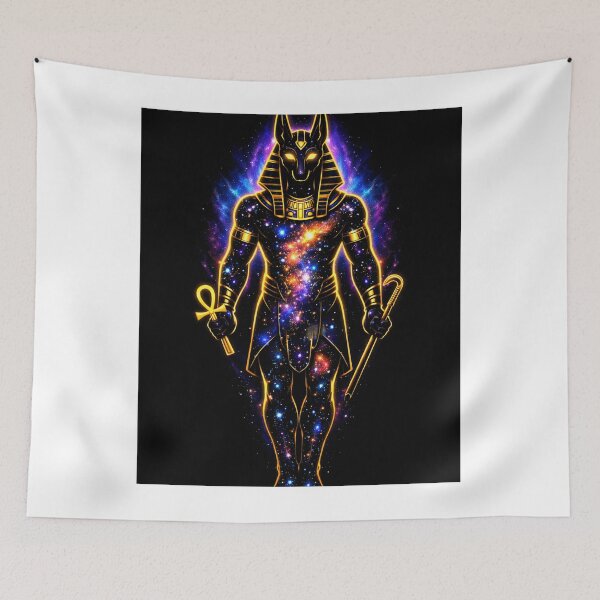 Item preview, Anubis Among Cosmic Wonders designed and sold by YawBruno.