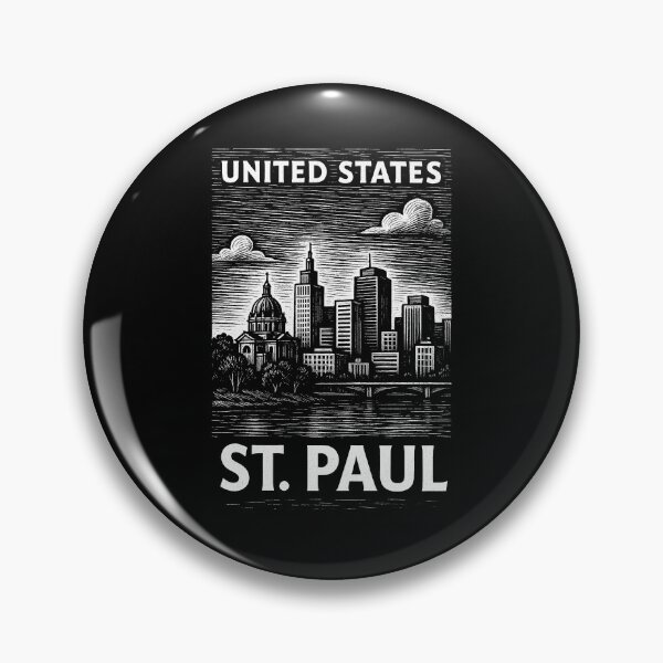 Item preview, St.Paul USA Linocut Style  designed and sold by Thistle-TShop.