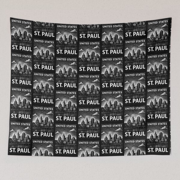 Item preview, St.Paul USA Linocut Style  designed and sold by Thistle-TShop.