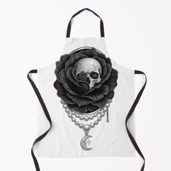 Item preview, Black Rose Skull Cameo designed and sold by IllumeInk.