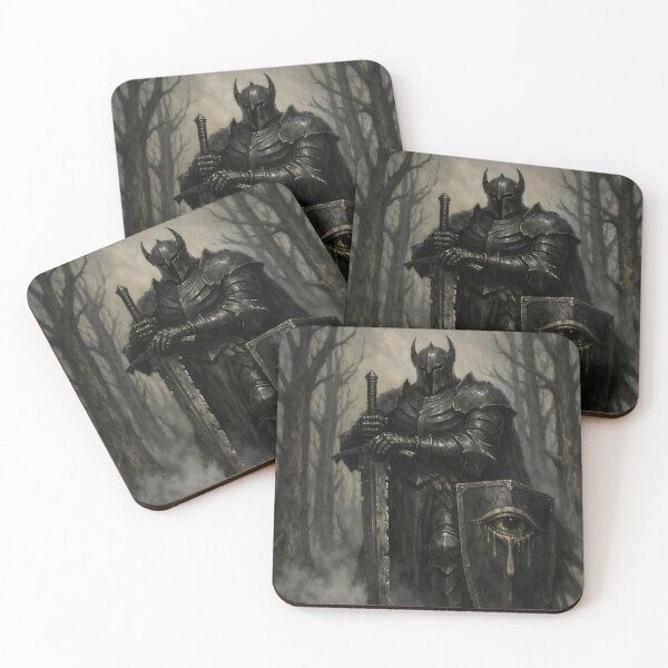 Item preview, The Sentinel of the Iron Woods - Dark Fantasy Dark Knight designed and sold by bapupa.