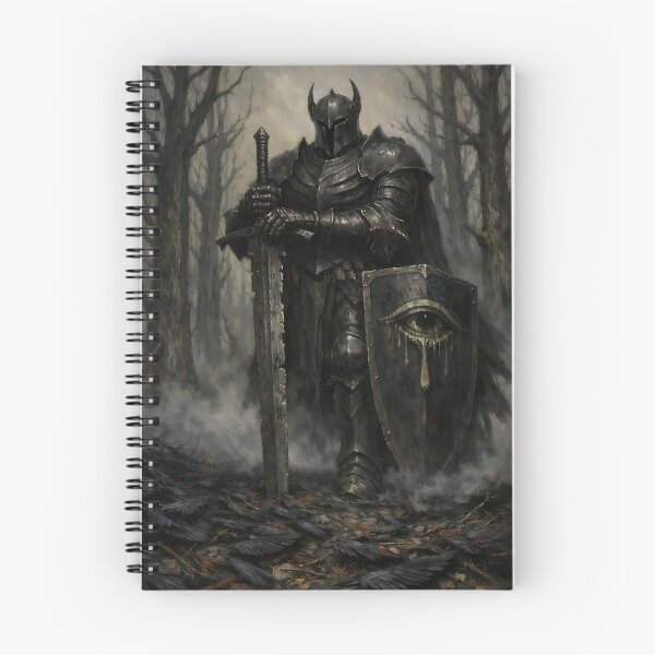 Item preview, The Sentinel of the Iron Woods - Dark Fantasy Dark Knight designed and sold by bapupa.