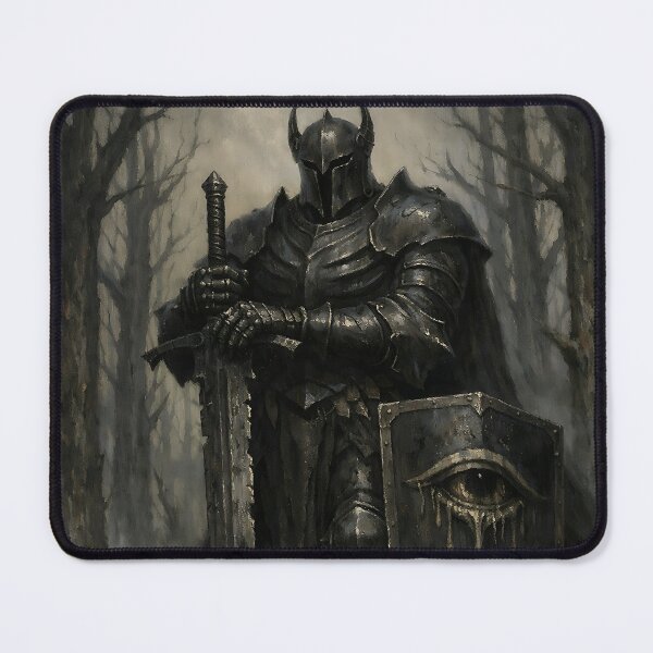 Item preview, The Sentinel of the Iron Woods - Dark Fantasy Dark Knight designed and sold by bapupa.