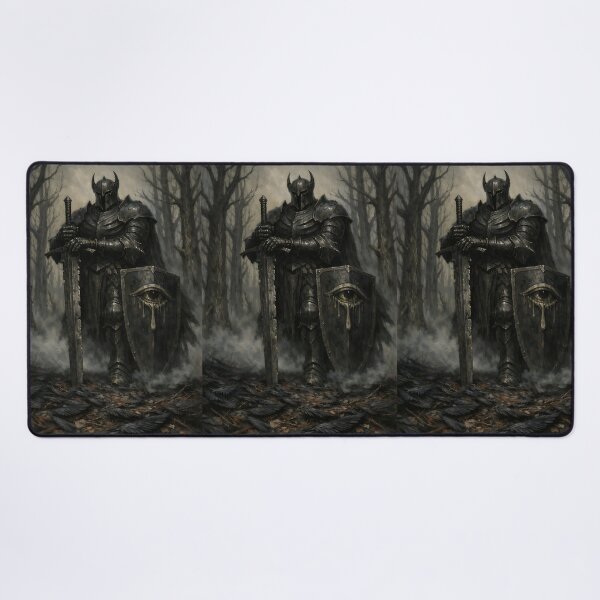 Item preview, The Sentinel of the Iron Woods - Dark Fantasy Dark Knight designed and sold by bapupa.