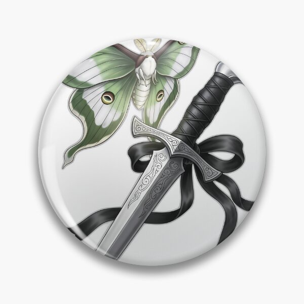 Item preview, Moon Moth Silver Dagger designed and sold by IllumeInk.