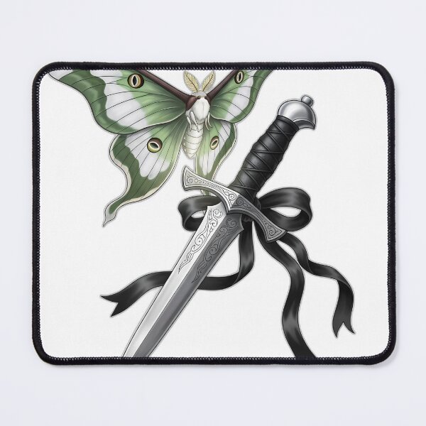 Item preview, Moon Moth Silver Dagger designed and sold by IllumeInk.