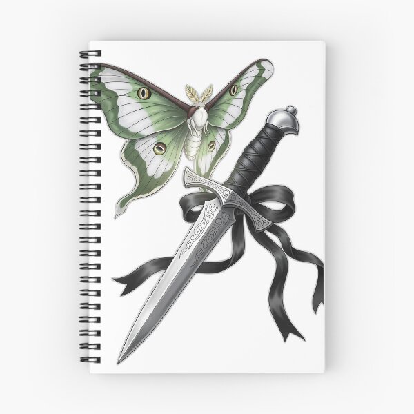 Item preview, Moon Moth Silver Dagger designed and sold by IllumeInk.