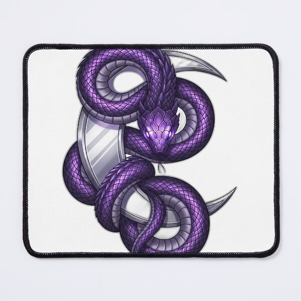 Item preview, Amethyst Serpent Mirror designed and sold by IllumeInk.