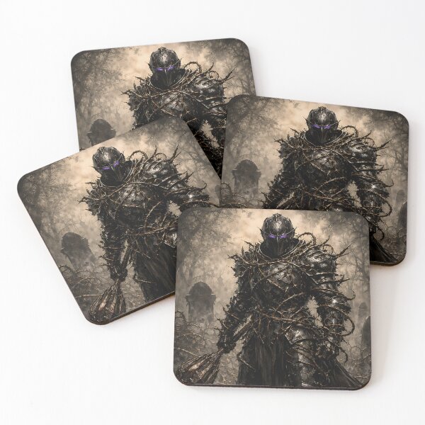 Item preview, The Thistle-Knight of the Briar - Dark Fantasy Dark Knight designed and sold by bapupa.