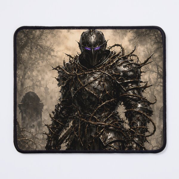 Item preview, The Thistle-Knight of the Briar - Dark Fantasy Dark Knight designed and sold by bapupa.