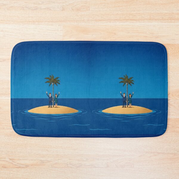 Item preview, Corporate Island Solitude | Minimalist Business Surrealism | The Ultimate Remote Office designed and sold by SergioMiklos.