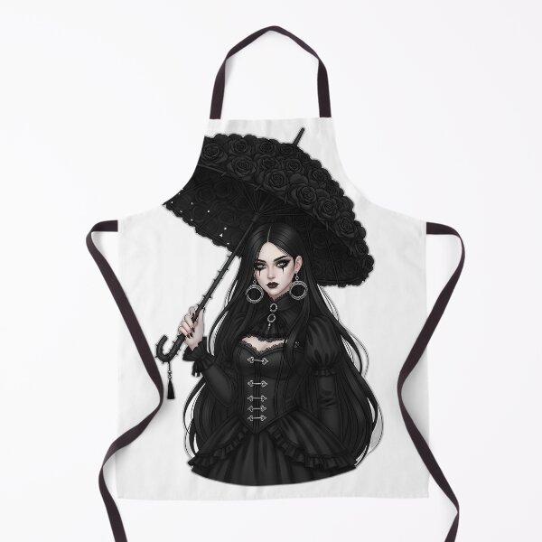 Item preview, Gothic Girl Rose Parasol designed and sold by IllumeInk.