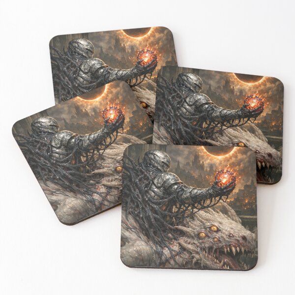 Item preview, The Cursed Wyrm-Binder - Dark Fantasy Dragon Rider designed and sold by bapupa.