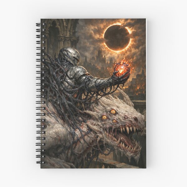 Item preview, The Cursed Wyrm-Binder - Dark Fantasy Dragon Rider designed and sold by bapupa.