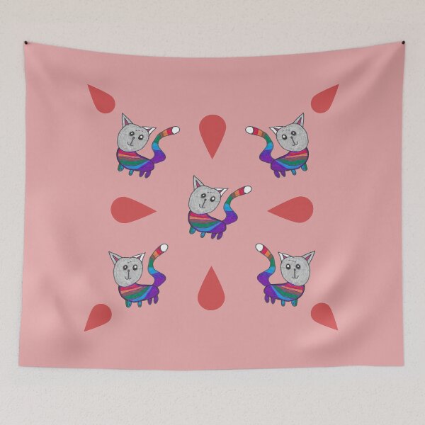 Item preview, Rainbow Cat with White Tail Tip designed and sold by nimbfeja.