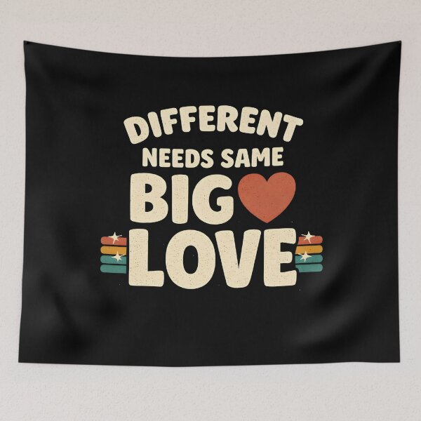 Item preview, Autism Parent Shirt Different Needs Same Big Love Family Support Gift, Awareness designed and sold by THREE LITTLE BEANS.