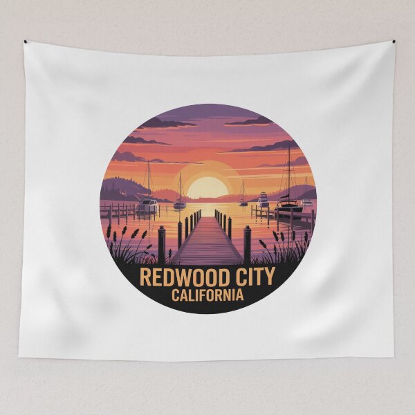 Item preview, Redwood City California: Marina View Sunset  designed and sold by CircinusStore.