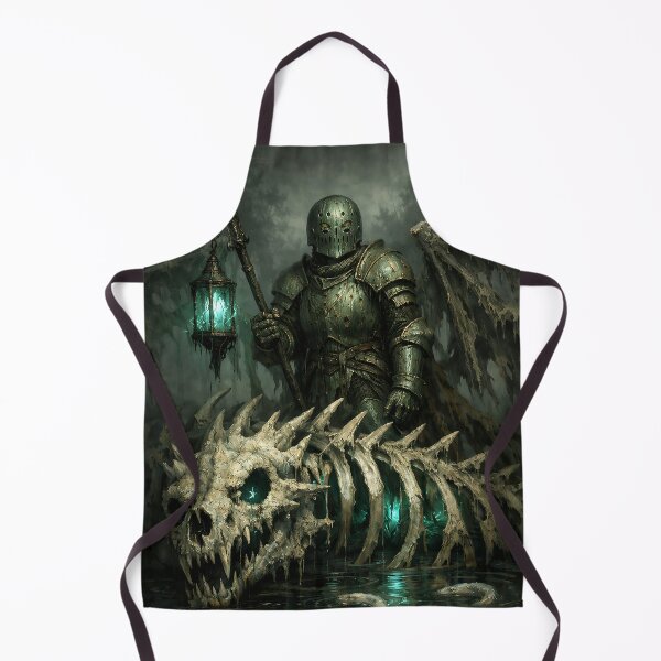 Item preview, The Grave-Warden of the Sunken Spire - Dark Fantasy Dragon Rider designed and sold by bapupa.