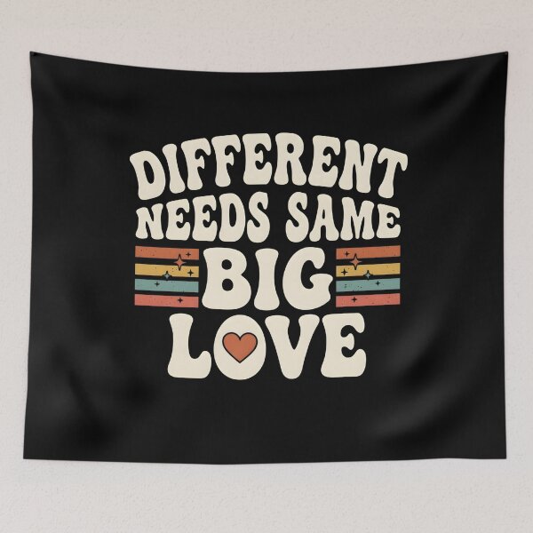 Item preview, Autism Parent Shirt Different Needs Same Big Love Family Support Gift, Awareness designed and sold by THREE LITTLE BEANS.