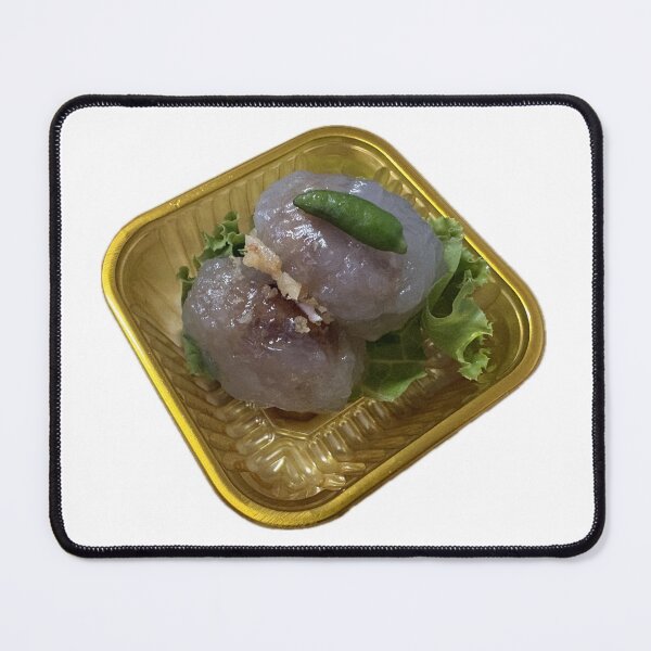 Item preview, Traditional Thai steamed tapioca dumplings filled with seasoned minced pork, topped with fresh chili and crispy fried garlic. Isolated on white background. designed and sold by pipikijung.