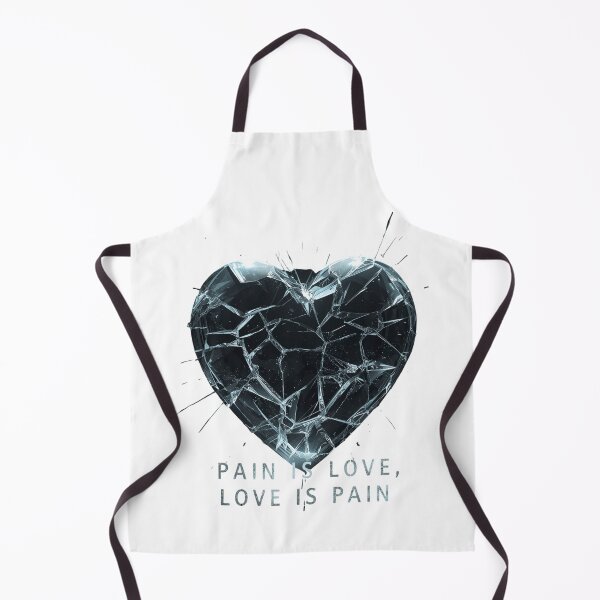 Item preview, Pain Is Love Love Is Pain | Shattered Glass Heart  designed and sold by SolSel ⭐⭐⭐⭐⭐.