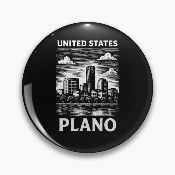 Item preview, Plano USA Linocut Style  designed and sold by Thistle-TShop.
