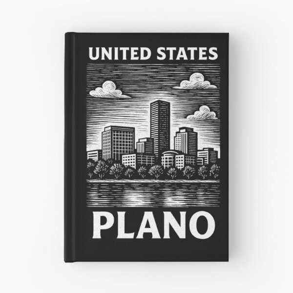 Item preview, Plano USA Linocut Style  designed and sold by Thistle-TShop.