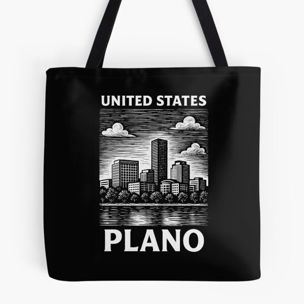 Item preview, Plano USA Linocut Style  designed and sold by Thistle-TShop.
