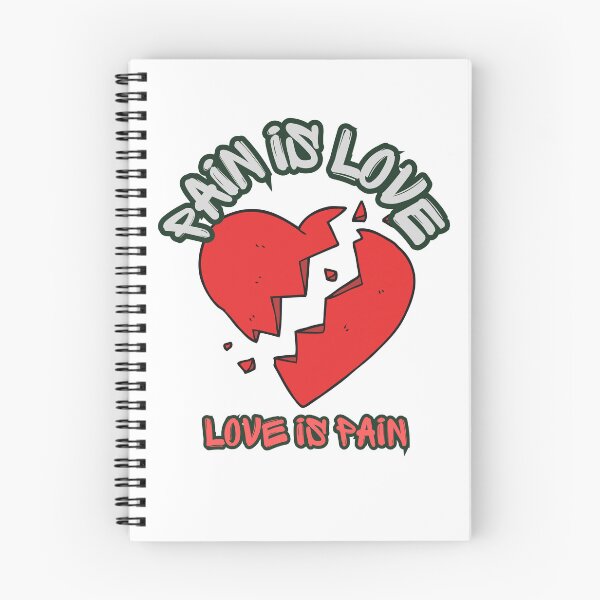 Item preview, Pain Is Love Love Is Pain | Heart Broken In Two designed and sold by SolSel ⭐⭐⭐⭐⭐.