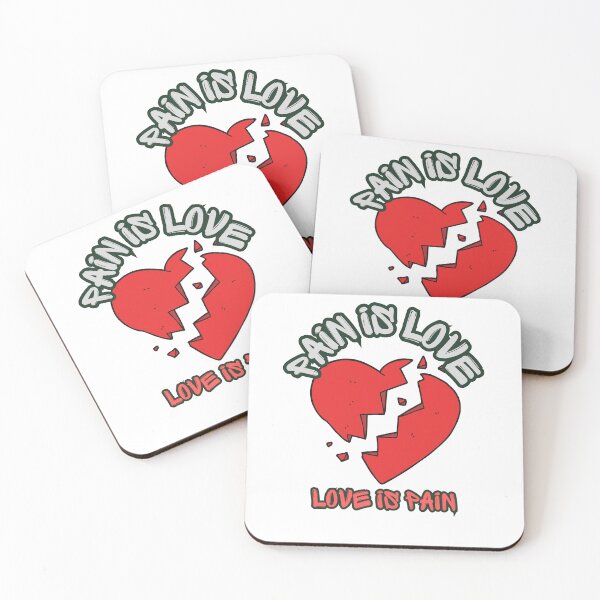 Item preview, Pain Is Love Love Is Pain | Heart Broken In Two designed and sold by SolSel ⭐⭐⭐⭐⭐.