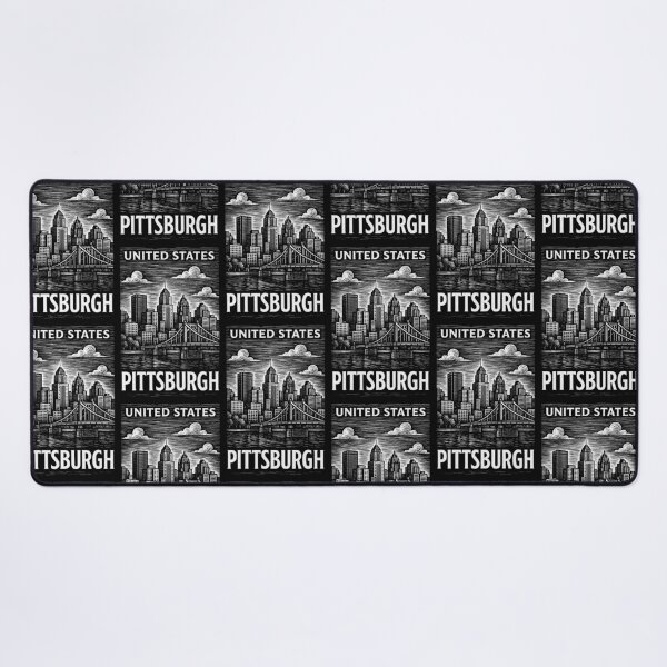 Item preview, Pittsburgh USA Linocut Style  designed and sold by Thistle-TShop.