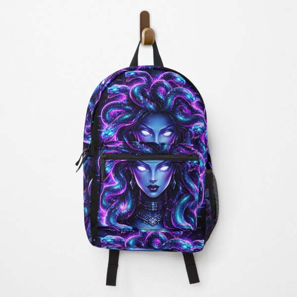 Item preview, Futuristic medusa in neon glow designed and sold by YawBruno.