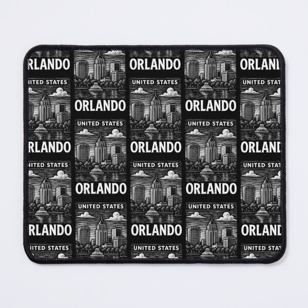 Item preview, Orlando USA Linocut Style designed and sold by Thistle-TShop.