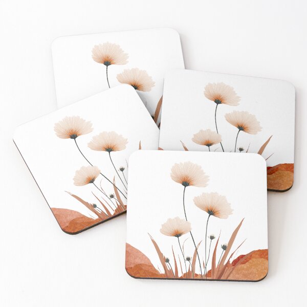 Item preview, Desert Spring Wildflowers Terracotta Minimalist Floral Art designed and sold by Wayfound.