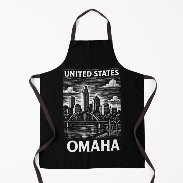 Item preview, Omaha USA Linocut Style designed and sold by Thistle-TShop.
