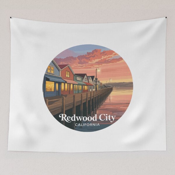 Item preview, Redwood City California: Boardwalk Sunset designed and sold by CircinusStore.