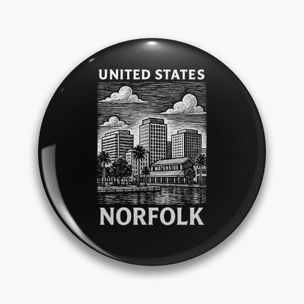Item preview, Norfolk USA Linocut Style  designed and sold by Thistle-TShop.