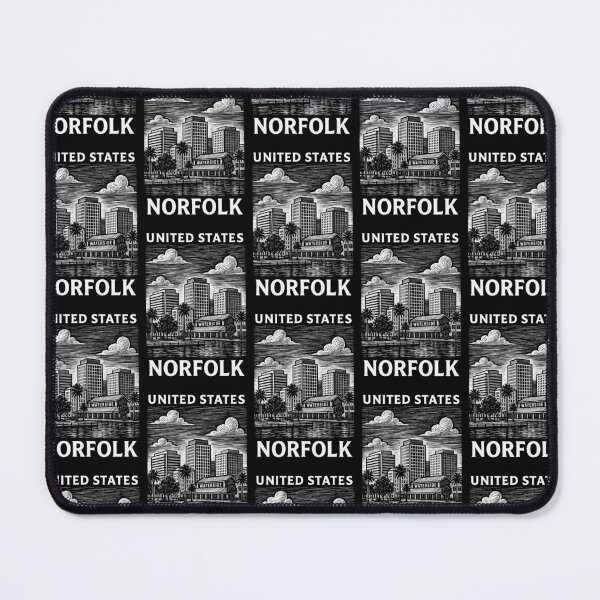 Item preview, Norfolk USA Linocut Style designed and sold by Thistle-TShop.