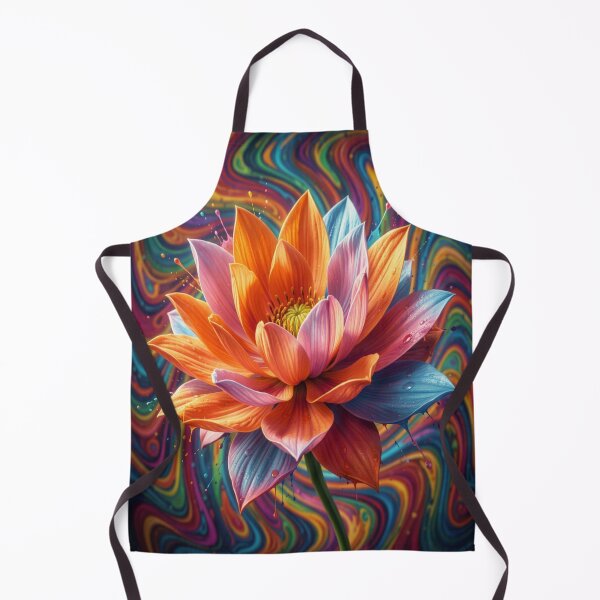 Item preview, Vibrant Mystic Flower with Colorful Petals and Surreal Dreamlike Background Art designed and sold by FotoworldEdel.