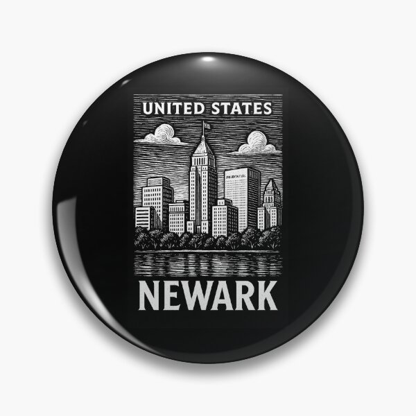 Item preview, Newark USA Linocut Style  designed and sold by Thistle-TShop.