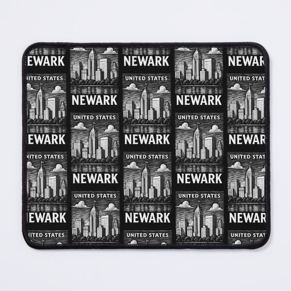 Item preview, Newark USA Linocut Style  designed and sold by Thistle-TShop.