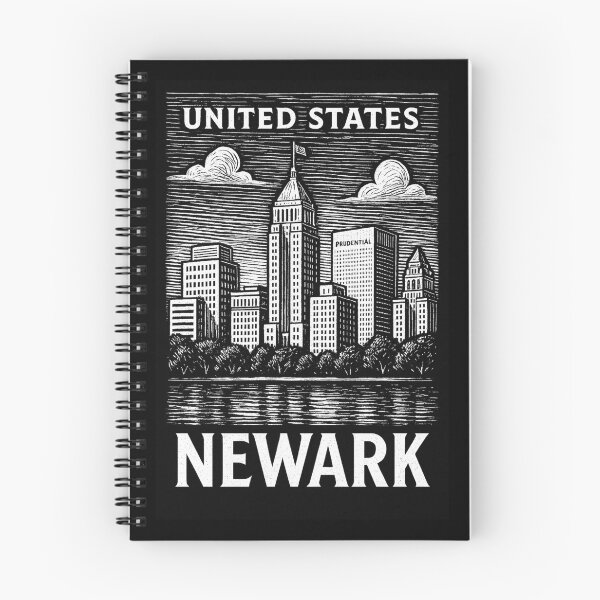 Item preview, Newark USA Linocut Style  designed and sold by Thistle-TShop.