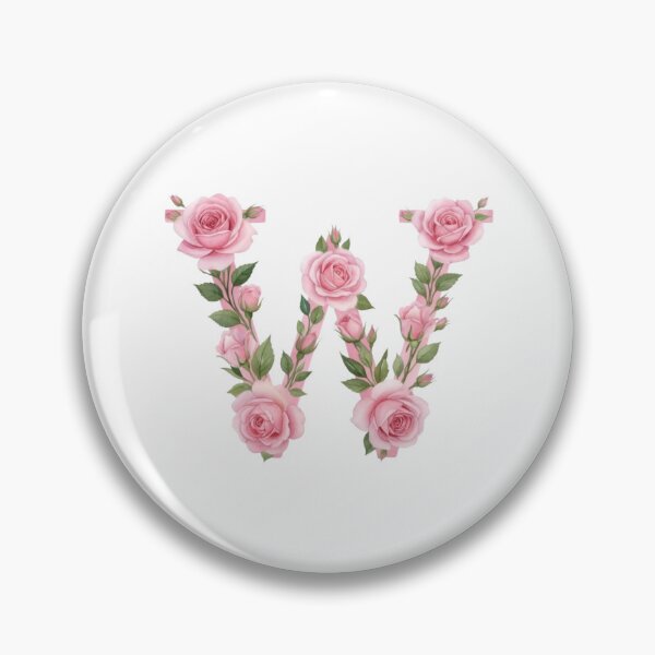 Item preview, Floral Letter W designed and sold by Avenelle.