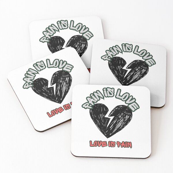 Item preview, Pain Is Love Love Is Pain | Black Broken Heart designed and sold by SolSel ⭐⭐⭐⭐⭐.