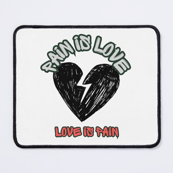 Item preview, Pain Is Love Love Is Pain | Black Broken Heart designed and sold by SolSel ⭐⭐⭐⭐⭐.