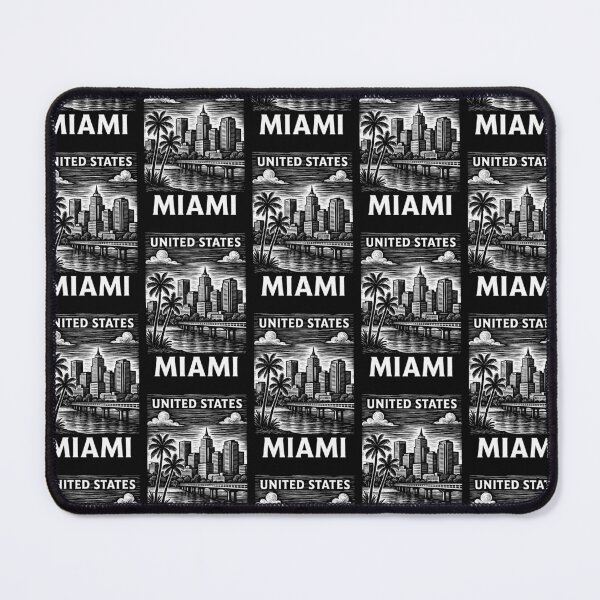 Item preview, Miami USA Linocut Style designed and sold by Thistle-TShop.