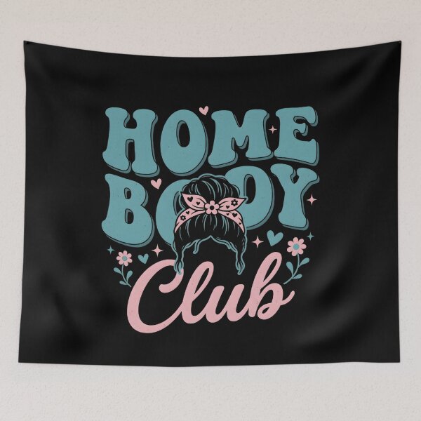 Item preview, Home Body Club Shirt, Introvert Tee, Homebody Anti Social Club Shirt, Self Care Wellness Gift, Trendy Reading designed and sold by THREE LITTLE BEANS.